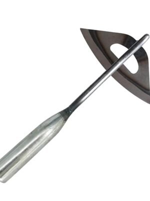 4133IbfDe-L Garden Hoe with Hollow Design for Easy Weeding Silver 16cm x 28cm