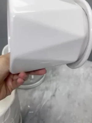 Simplified Style Ceramic Flower Pot Indoor Creative Round Small Ceramic Vase Plant Pasu Bunga Seramik YTX