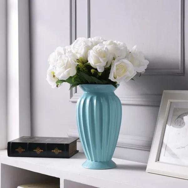 READY STOCK MONN European Minimalist Style Clear Vase for Home Office Flower Deco