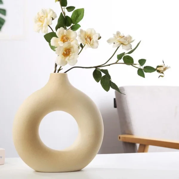 Nordic Irregular Art Vase Minimalist Abstract Flower Vase For Living Room Table Decor