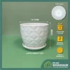 Simplified Style Ceramic Flower Pot Indoor Creative Round Small Ceramic Vase Plant Pasu Bunga Seramik YTX