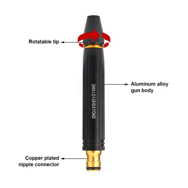 High Pressure Water Spray Gun Water Jet Car Wash Nozzle Sprinkler Garden Home Adjustable Hose