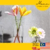 READY STOCK MONN European Minimalist Style Clear Vase for Home Office Flower Deco