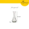 READY STOCK MONN European Minimalist Style Clear Vase for Home Office Flower Deco