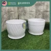 Simplified Style Ceramic Flower Pot Indoor Creative Round Small Ceramic Vase Plant Pasu Bunga Seramik YTX