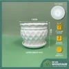 Simplified Style Ceramic Flower Pot Indoor Creative Round Small Ceramic Vase Plant Pasu Bunga Seramik YTX
