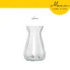 READY STOCK MONN 25cm European Style Clear Vase for Home Office Flower Deco Pasu Bunga Lutsinar European
