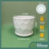Simplified Style Ceramic Flower Pot Indoor Creative Round Small Ceramic Vase Plant Pasu Bunga Seramik YTX