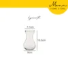 READY STOCK MONN European Minimalist Style Clear Vase for Home Office Flower Deco