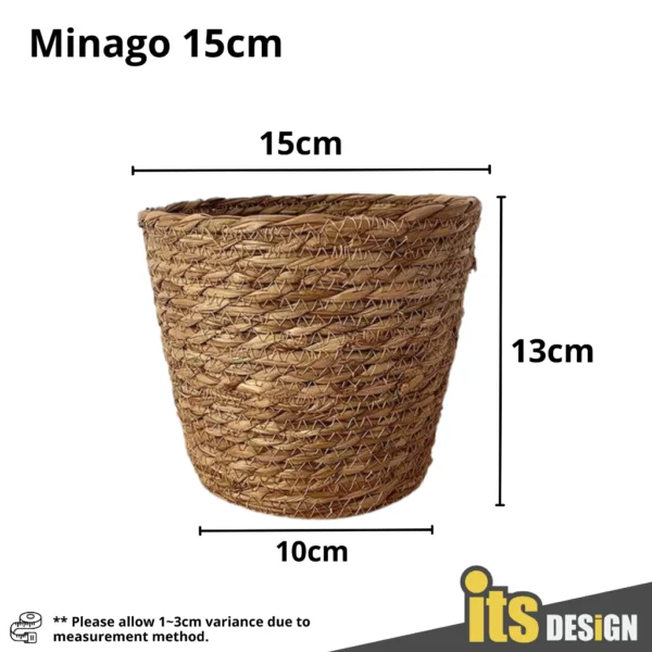 Basket Rattan Vase Nordic Bamboo Basket Rattan Pot