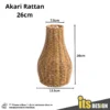Basket Rattan Vase Nordic Bamboo Basket Rattan Pot