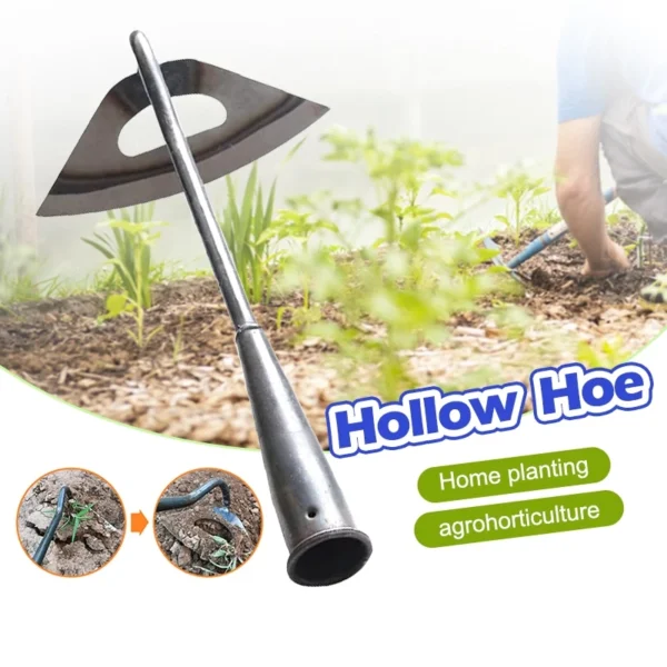 Garden Hoe with Hollow Design for Easy Weeding Silver 16cm x 28cm