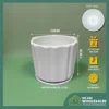 Simplified Style Ceramic Flower Pot Indoor Creative Round Small Ceramic Vase Plant Pasu Bunga Seramik YTX