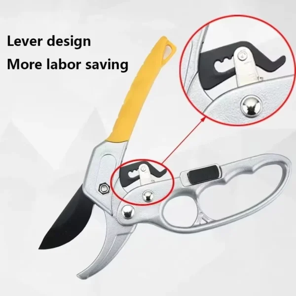 Garden Pruning Shears Gardening Professional Grafting Scissors Twig Vine Fruit Tree Gardening Kit Spring Handles