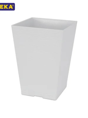 Felton FBL2511 Pasu Bunga Flower Pot W17 x H24cm Dengan Tapak With Saucer White Brown Grey