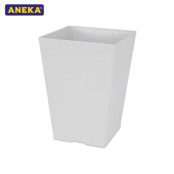 Felton FBL2511 Pasu Bunga Flower Pot W17 x H24cm Dengan Tapak With Saucer White Brown Grey
