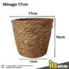 Basket Rattan Vase Nordic Bamboo Basket Rattan Pot