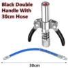10000psi Double Handle Grease Quick Self Locking Coupler Tool Leak Free Heavy Duty Quick Self Lock Oil Injector Nozzle