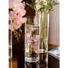 Locaupin Clear Glass Cylinder Vase Floating Candle Holder Vase Decor Vases Clear Vases for Wedding Decorations