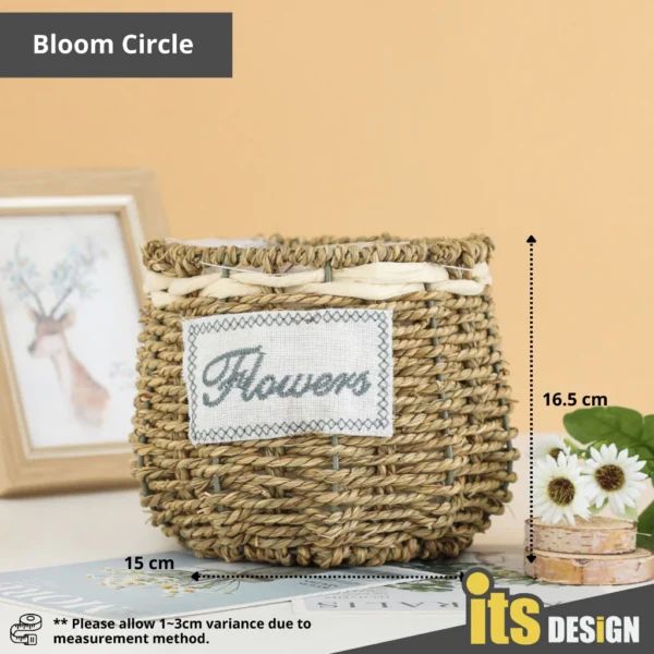 Basket Rattan Vase Nordic Bamboo Basket Rattan Pot