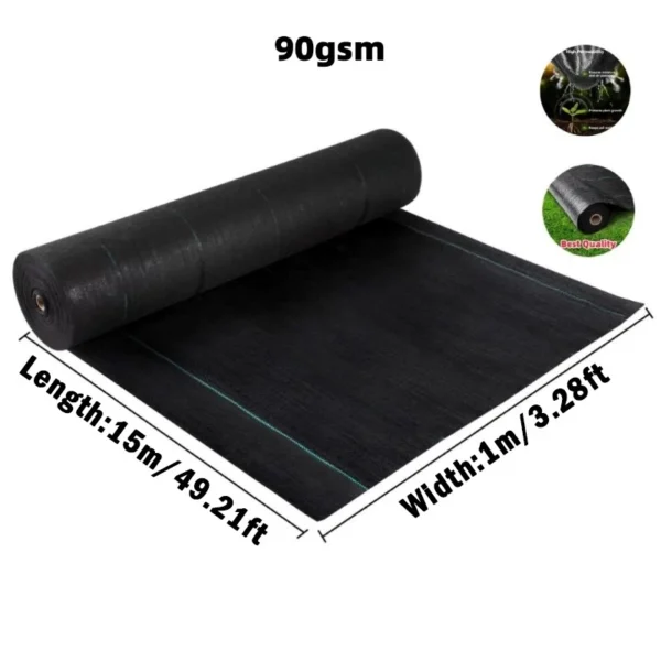 Weedmat Thickest Weed Control Mat Garden Green House Pertanian Plastic Cover