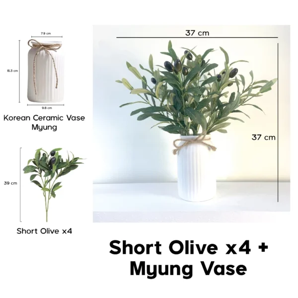 HARII POTTER Ceramic Vase Korean Series Artistic Elegant Home Deco Pasu Seramik Nordic Korean Series