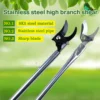 Stainless Steel Extended High Branch Shears Green Garden Shears Extended Scissors Extended Poles Pruning Shears