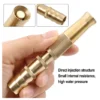 Brass Hose Nozzle High Pressure Adjustable Twist Host Garden Hose Water Jet Sprayer