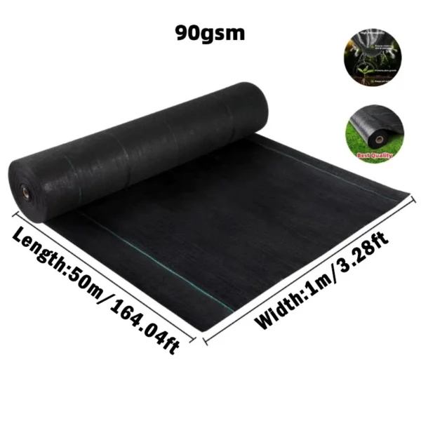 Weedmat Thickest Weed Control Mat Garden Green House Pertanian Plastic Cover
