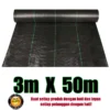 50M 100M Warna Hijau Hitam Weed Control Mat Pertanian Plastic Cover