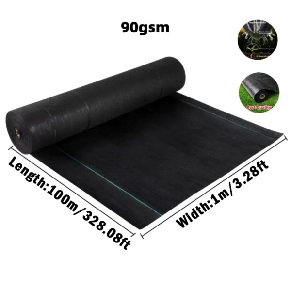 Weedmat Thickest Weed Control Mat Garden Green House Pertanian Plastic Cover