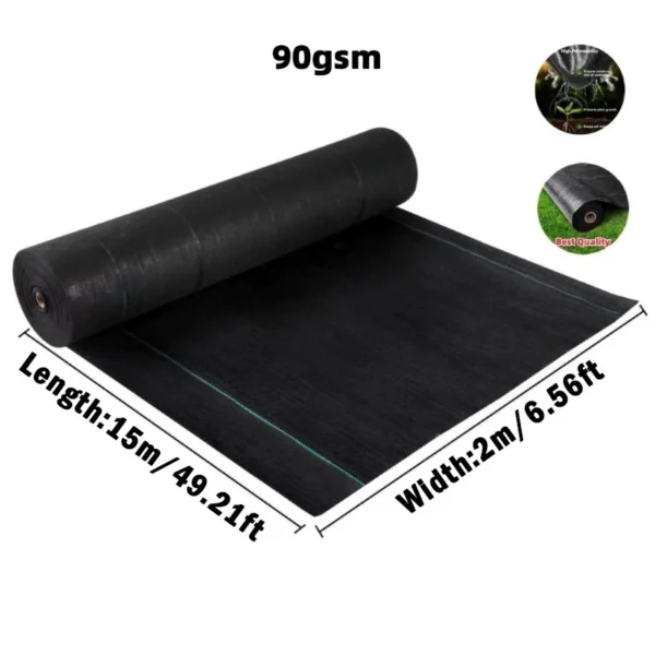Weedmat Thickest Weed Control Mat Garden Green House Pertanian Plastic Cover