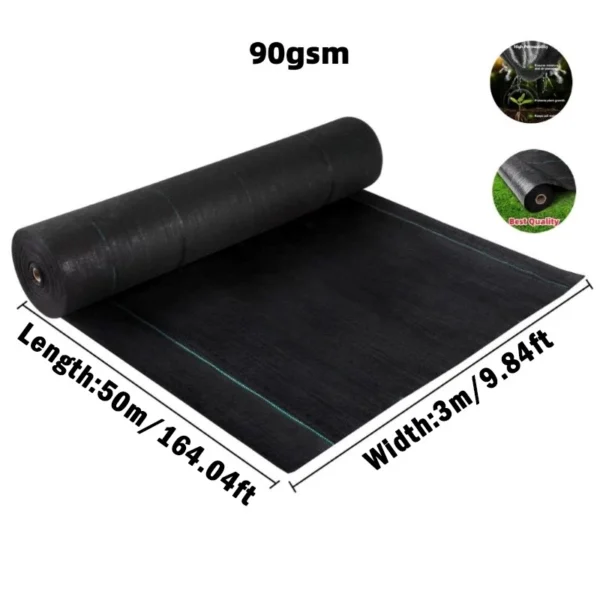 Weedmat Thickest Weed Control Mat Garden Green House Pertanian Plastic Cover