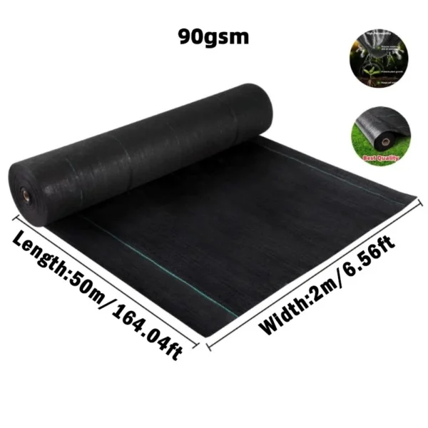 Weedmat Thickest Weed Control Mat Garden Green House Pertanian Plastic Cover