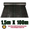 50M 100M Warna Hijau Hitam Weed Control Mat Pertanian Plastic Cover