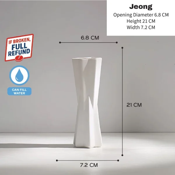 HARII POTTER Ceramic Vase Korean Series Artistic Elegant Home Deco Pasu Seramik Nordic Korean Series