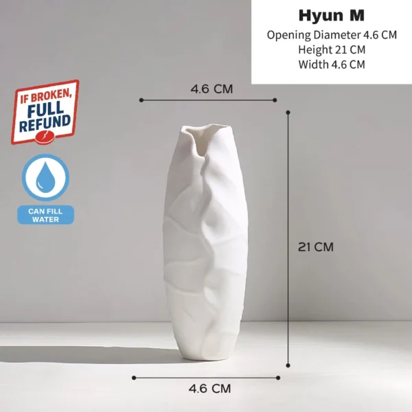 HARII POTTER Ceramic Vase Korean Series Artistic Elegant Home Deco Pasu Seramik Nordic Korean Series