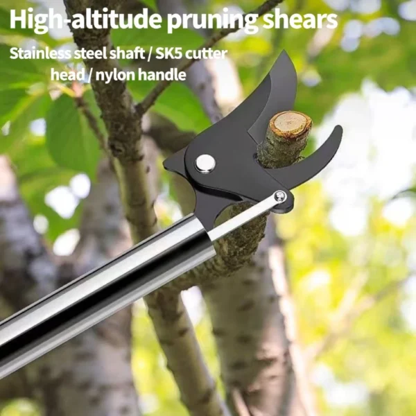 Stainless Steel Extended High Branch Shears Green Garden Shears Extended Scissors Extended Poles Pruning Shears