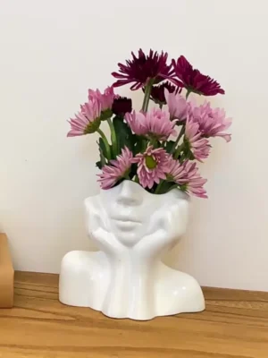 Nordic Vinyl Vase Creative Human Body Shape Hydroponic Vase Desktop Ornament Home Decor