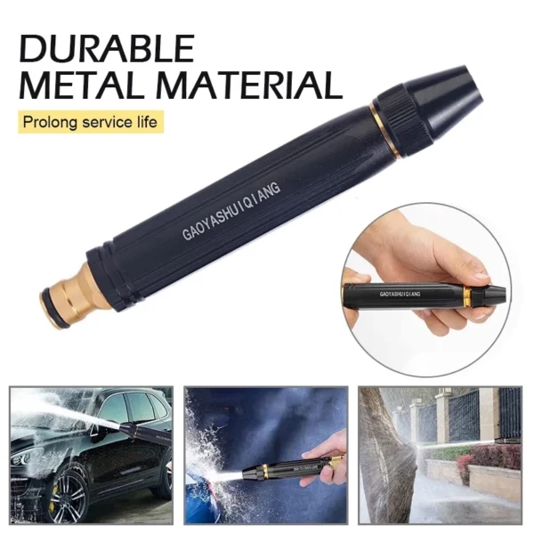 High Pressure Water Spray Gun Water Jet Car Wash Nozzle Sprinkler Garden Home Adjustable Hose