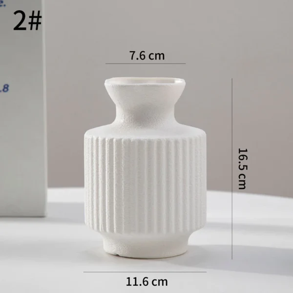 Nordic Vase Plastic Art Modern Vase Imitation Ceramic Flower Vase Home Decoration