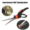 Grass Shears Hedge Shears Gardening Tools Handheld Lawn Trimming Borders Garden Bushes Rotate Sharp