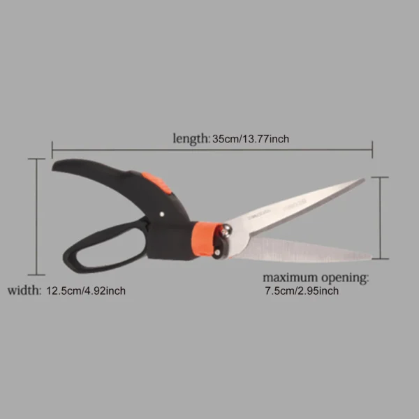 Grass Shears Hedge Shears Gardening Tools Handheld Lawn Trimming Borders Garden Bushes Rotate Sharp
