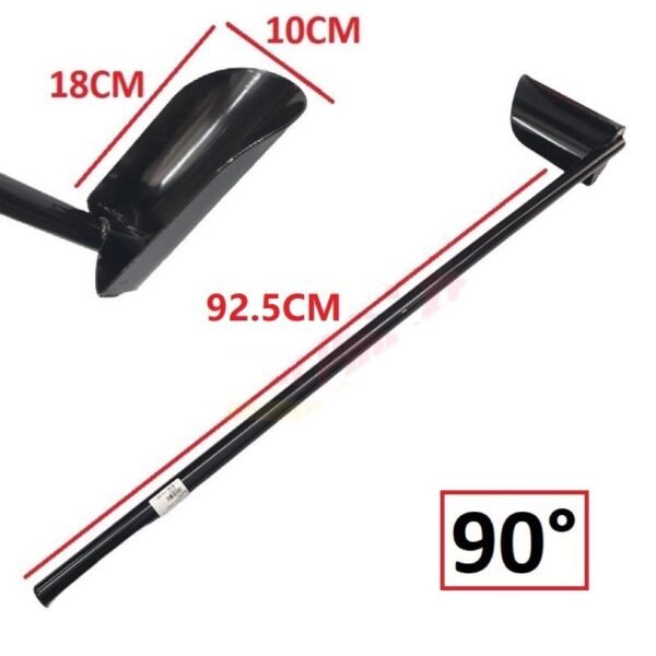 92.5cm Heavy Duty Metal Drain Scoop Hoe With Handle