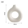 Nordic Vase Plastic Art Modern Vase Imitation Ceramic Flower Vase Home Decoration