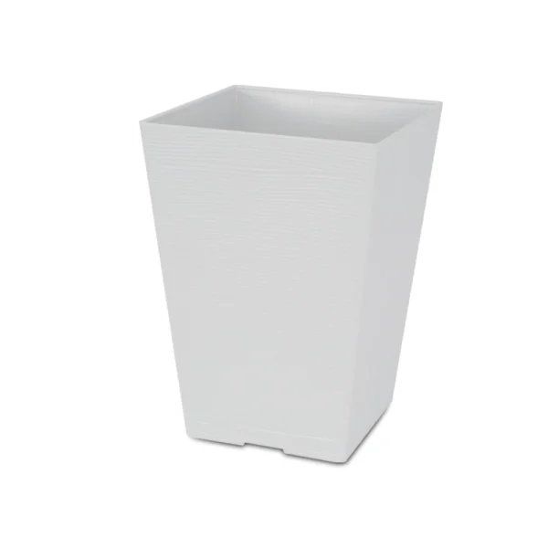 Felton FBL2511 Pasu Bunga Flower Pot W17 x H24cm Dengan Tapak With Saucer White Brown Grey
