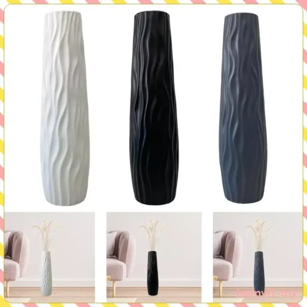 HomylaeMY Floor Vase As A Large Decorative Standing Vase for Flowers with A Sleek Modern Design And Unique Texture for Dining Rooms And Bedrooms