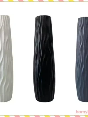 HomylaeMY Floor Vase As A Large Decorative Standing Vase for Flowers with A Sleek Modern Design And Unique Texture for Dining Rooms And Bedrooms