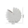 Nordic Flower Vases Shell Shaped Ceramic Vessels Stripe Pattern Vase with Handle
