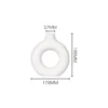 Nordic ins Style Retro Ceramic Vase White Water Bottle Decoration Living Room Desktop Dried Vase